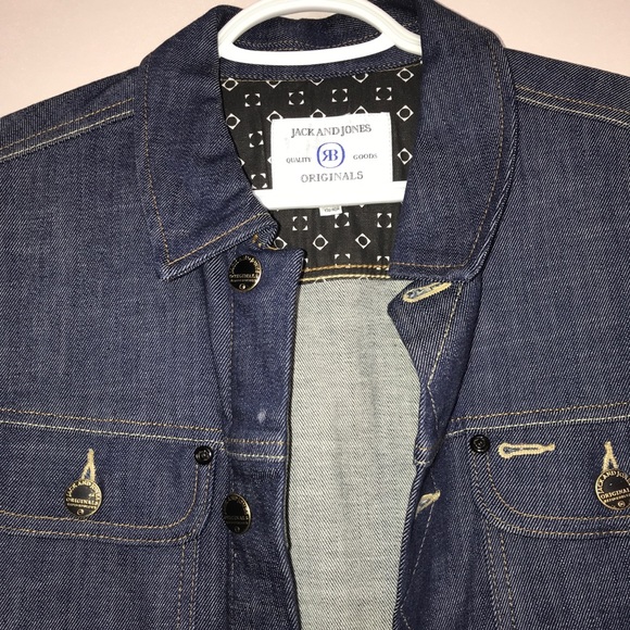 Jack and Jones Denim Blue Button Down Jean Jacket - Picture 6 of 14